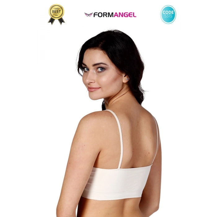 #Büstiyer Dikişsiz Seamless Kadın Esnek Yumuşak Kumaş İp Askılı Pedsiz Spor Büstiyer - 3 Adet