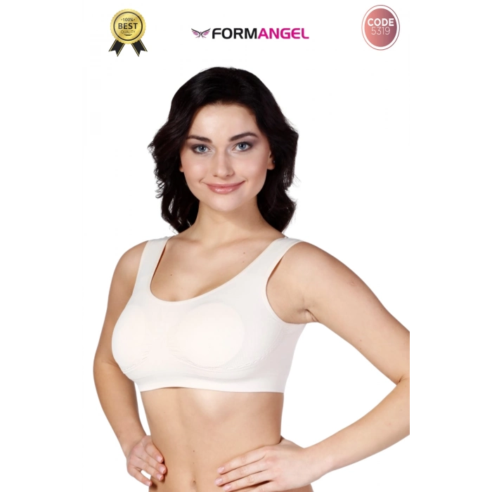 #Büstiyer Dikişsiz Seamless Kadın Esnek Yumuşak Kumaş Kalın Askılı Pedli Spor Büstiyer - 2 Adet