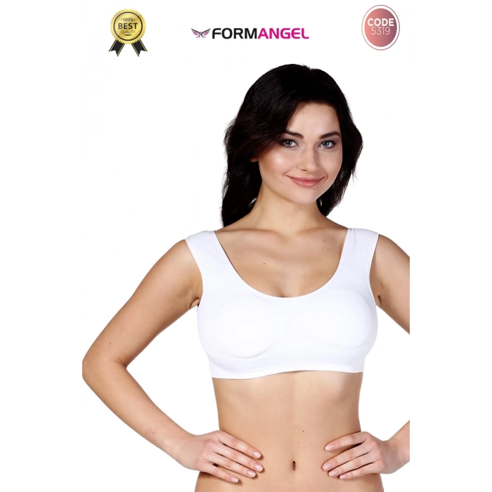 #Büstiyer Dikişsiz Seamless Kadın Esnek Yumuşak Kumaş Kalın Askılı Pedli Spor Büstiyer - 2 Adet