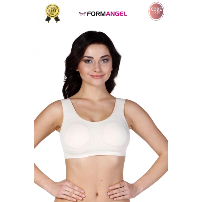 #Büstiyer Dikişsiz Seamless Kadın Esnek Yumuşak Kumaş Kalın Askılı Pedli Spor Büstiyer - 3 Adet