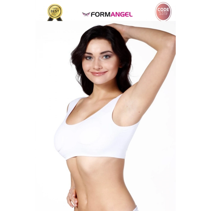 #Büstiyer Dikişsiz Seamless Kadın Esnek Yumuşak Kumaş Kalın Askılı Pedli Spor Büstiyer - 3 Adet