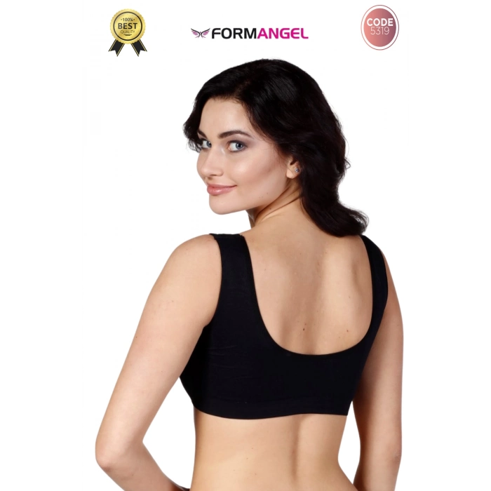 #Büstiyer Dikişsiz Seamless Kadın Esnek Yumuşak Kumaş Kalın Askılı Pedli Spor Büstiyer - 5 Adet