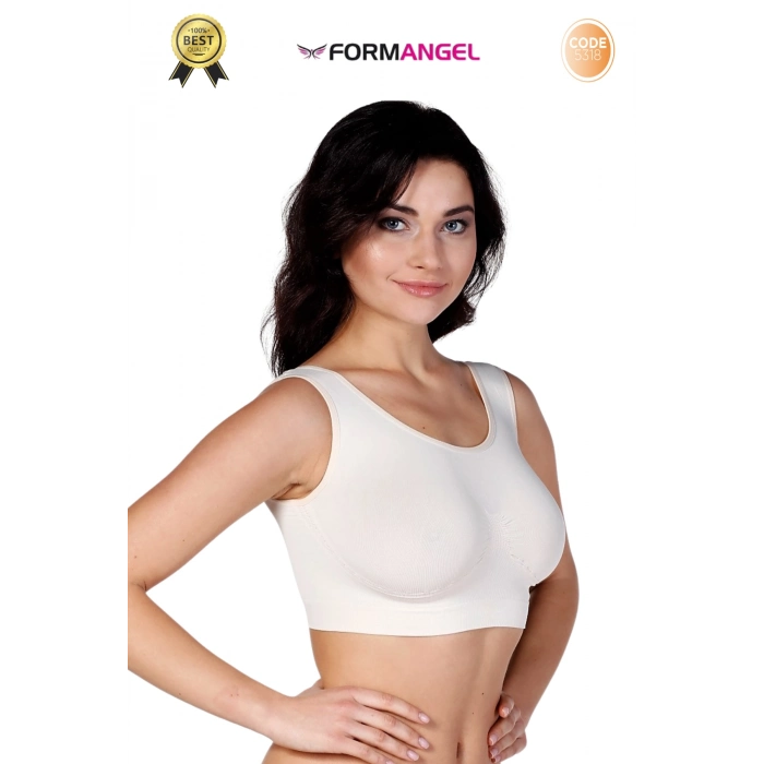 #Büstiyer Dikişsiz Seamless Kadın Esnek Yumuşak Kumaş Kalın Askılı Pedsiz Spor Büstiyer - 2 Adet