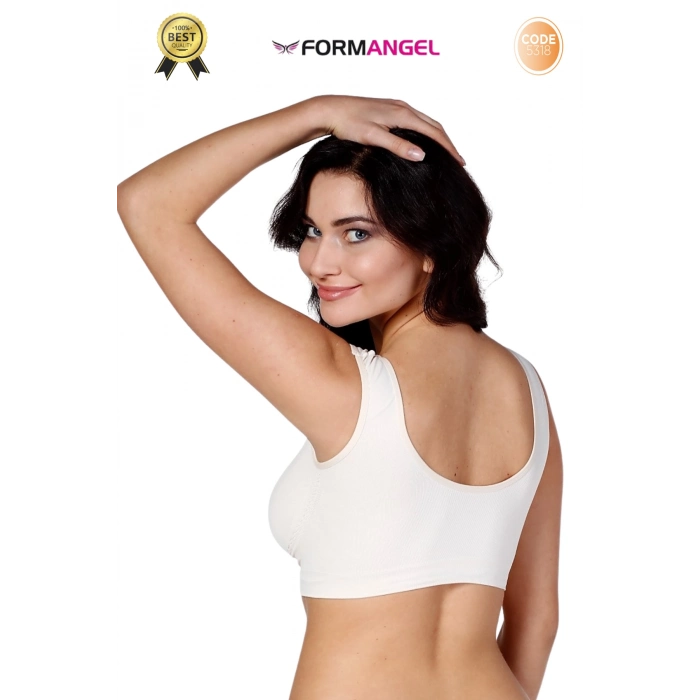 #Büstiyer Dikişsiz Seamless Kadın Esnek Yumuşak Kumaş Kalın Askılı Pedsiz Spor Büstiyer - 5 Adet