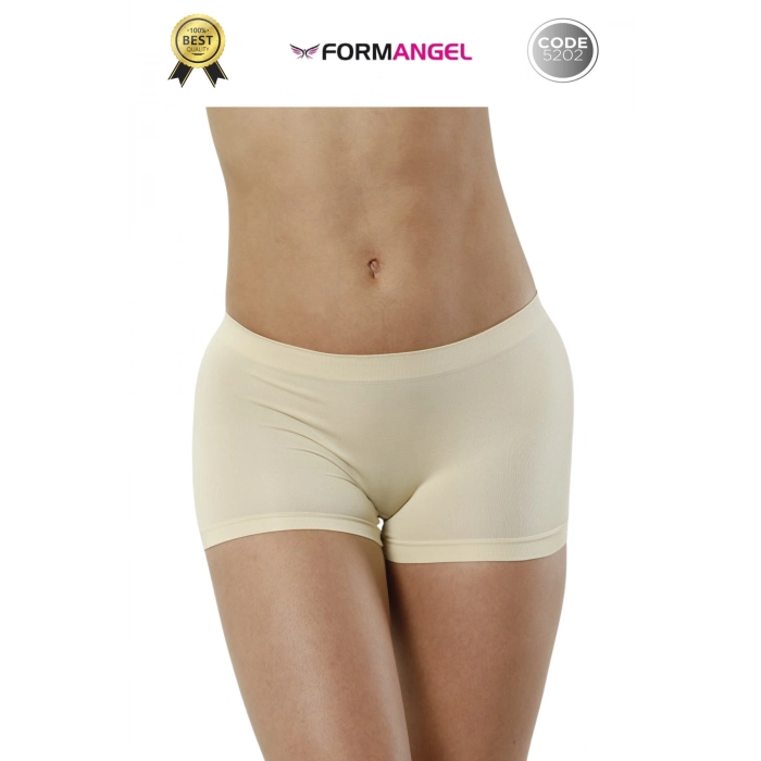 #KadınBoxer Toparlayıcı Şekillendirici Seamless Kaymaz Kadın Dikişsiz Boxer İç Çamaşırı - 5 Adet
