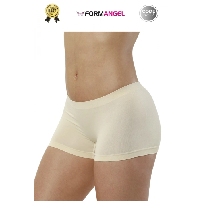 #KadınBoxer Toparlayıcı Şekillendirici Seamless Kaymaz Kadın Dikişsiz Boxer İç Çamaşırı - 5 Adet