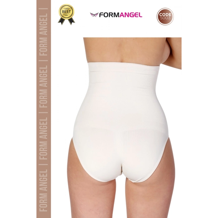 #Korse Dikişsiz Lazer Kesim İz Göstermeten Toparlayıcı Kadın Kaymaz Yüksek Bel Slip Korse - 1 Adet