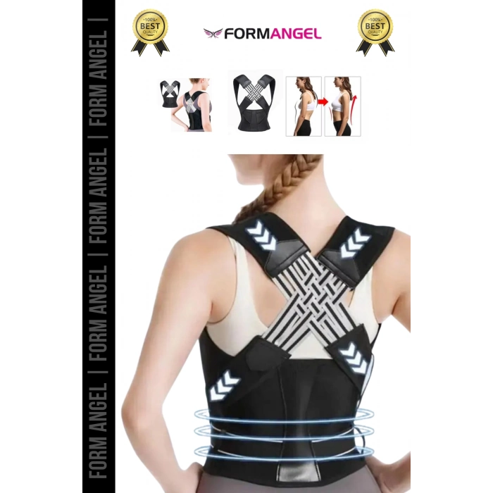 #Korse Kamburluk Önleyici Ayarlanabilir Ortopedik Medikal Kadın Erkek Dik Duruş Korsesi - 5 Adet