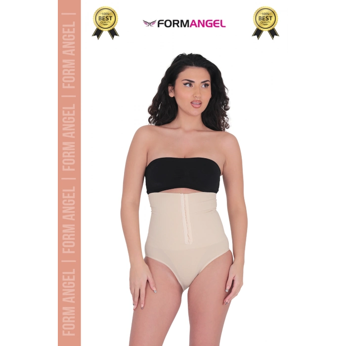 #Korse Vücut Şekillendiren Toparlayıcı Kaymaz Agraflı Yüksek Bel Slip Kadın Külot Korse - 2 Adet