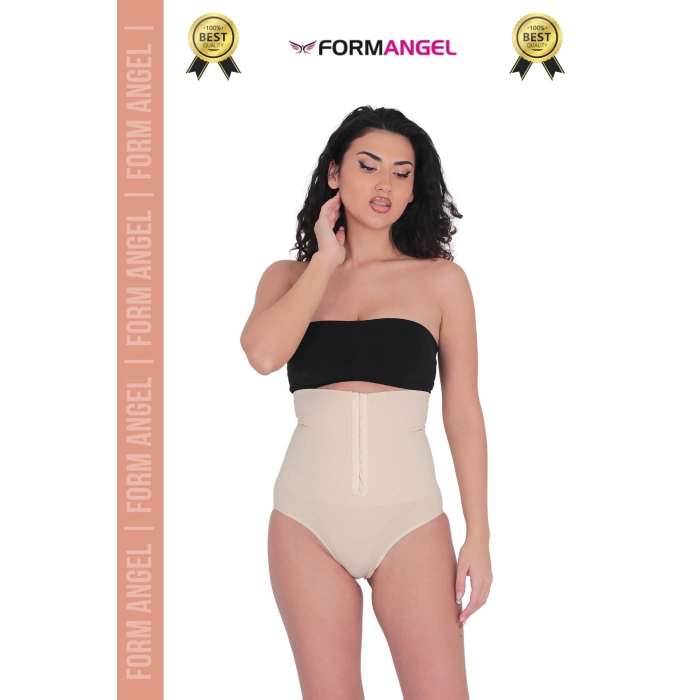 #Korse Vücut Şekillendiren Toparlayıcı Kaymaz Agraflı Yüksek Bel Slip Kadın Külot Korse - 2 Adet