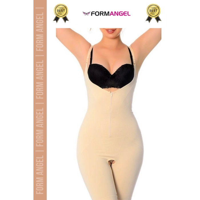 #Korse Vücut Şekillendiren Toparlayıcı Özel Bölgesi Açık Kaymaz Fermuarlı Tam Boy Korse - 5 Adet