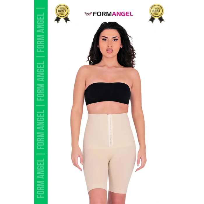 #Korse Yüksek Bel Karın Mide Toparlayıcı Popo Sıkılaştırıcı Paçalı Kadın Agraflı Korse - 1 Adet