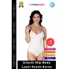 #Korse Lazer Kesim Seamless İz Göstermeyen Toparlayıcı Kaymayan Çıtçıtlı Slip Body Korse - 4 Adet