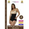 #Korse 2 Beden İncelten Lazer Kesim İz Göstermeyen Kaymaz Toparlayıcı Yüksek Bel Slip Korse - 5 Adet
