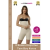#Korse Lazer Kesim Kaymayı Önleyen Doku Dikişsiz İz Göstermeyen Toparlayıcı Tam Boy Korse - 2 Adet
