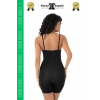#Korse 2 Beden Küçülten Sıkılaştırıcı Kaymaz Kadın Lazer Kesim Tam Boy Askılı Korse - 1 Adet