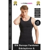 #ErkekKorse Dik Duruş Vücut Bel Göğüs Toparlayıcı Göbek Sıkılaştırıcı Erkek Korse Atlet - 5 Adet
