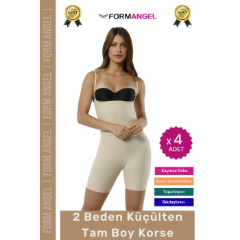 #Korse Lazer Kesim Kaymayı Önleyen Doku Dikişsiz İz Göstermeyen Toparlayıcı Tam Boy Korse - 4 Adet