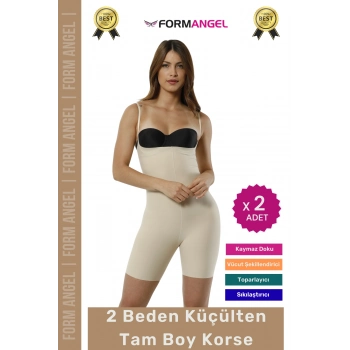 #Korse Lazer Kesim Kaymayı Önleyen Doku Dikişsiz İz Göstermeyen Toparlayıcı Tam Boy Korse - 2 Adet