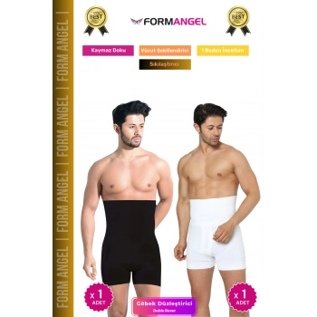 #BoxerKorse Göbek Düzleştirici Bel Basen Toparlayıcı Sıkılaştırıcı Duble Erkek Boxer Korse 2li Set