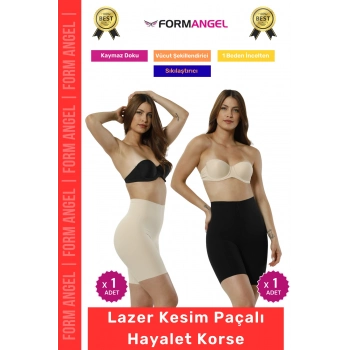 #Korse Lazer Kesim İz Göstermeyen Kaymaz Toparlayıcı Sıkılaştırıcı Paçalı Hayalet Korse 2li Set
