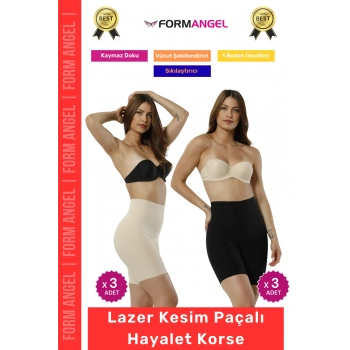 #Korse Lazer Kesim İz Göstermeyen Kaymaz Toparlayıcı Sıkılaştırıcı Paçalı Hayalet Korse 6lı Set