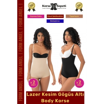 #Korse İz Yapmaz Göstermeyen Kaymaz Doku Toparlayıcı Sıkılaştıran Lazer Kesim String Korse 4lü Set