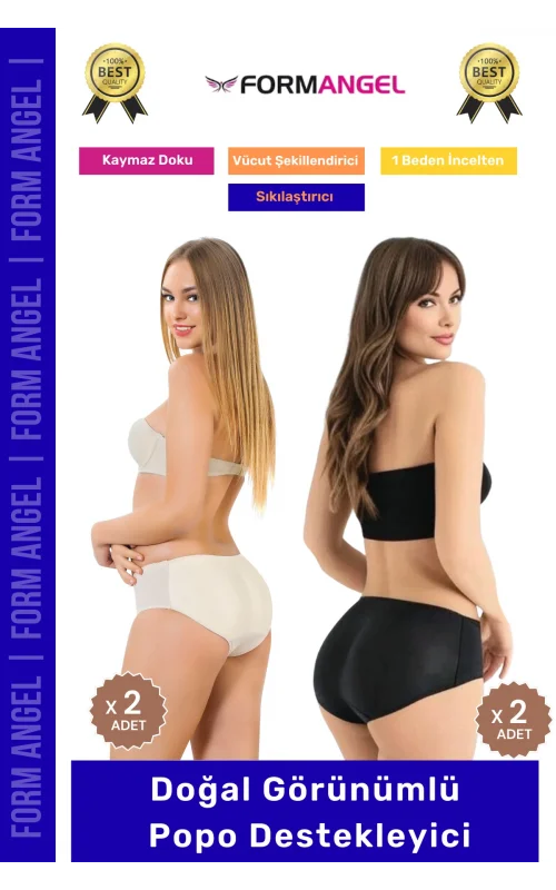 #Korse Doğal Görünüm Sağlayan Dolgunlaştırıcı Toparlayıcı Popo Dolgulu Destekleyici Korse 4lü Set