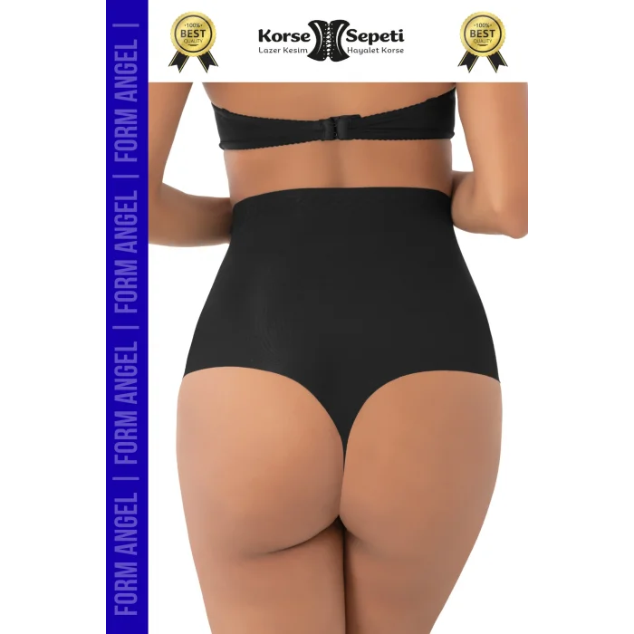 #Korse İz Yapmaz Göstermeyen Kaymaz Doku Toparlayıcı Sıkılaştıran Lazer Kesim String Korse - 4 Adet