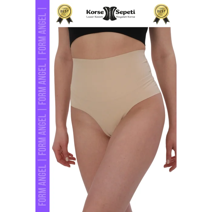 #Korse İz Yapmaz Göstermeyen Kaymaz Doku Toparlayıcı Sıkılaştıran Lazer Kesim String Korse - 4 Adet