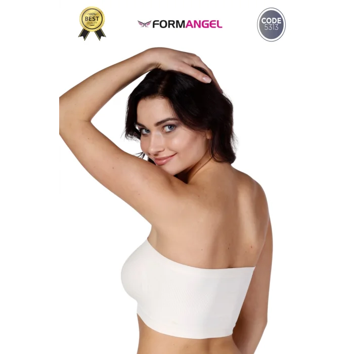 #Bandeo Seamless Toparlayıcı Kadın Basic Örme Dikişsiz Pedli Bandeo Büstiyer - 4 Adet