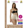 #Korse 2 Beden İncelten Toparlayıcı İz Göstermeyen Kaymaz Kadın Lazer Kesim Slip Korse - 4 Adet