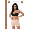 #Şort 2 Beden Küçülten Toparlayıcı Bel Sıkılaştırıcı Şekillendirici Yüksek Bel Dikişsiz Boxer Şort