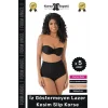 #Korse İz Yapmayan 2 Beden Küçülten Kaymaz Toparlayıcı Lazer Kesim Slip Korse - 5 Adet