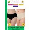 #Külot Lazer Kesim İz Göstermez Kaymayı Önleyen Doku 2 Beden Küçülten Hayalet Bato Külot 4lü Set