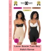#Korse 2 Beden Küçülten Sıkılaştırıcı Kaymaz Kadın Lazer Kesim Tam Boy Askılı Korse 4lü Set