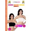 #Bandeo Seamless Toparlayıcı Kadın Basic Örme Dikişsiz Pedli Bandeo Büstiyer 2li Set