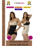#Korse 2 Beden İncelten Lazer Kesim İz Göstermeyen Kaymaz Toparlayıcı Yüksek Bel Slip Korse 2li Set