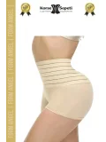 #Korse Vücut Toparlayıcı Şekillendirici Kaymaz Doku Lazer Kesim Yüksek Bel Boxer Korse 4lü Set