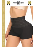 #Korse Vücut Toparlayıcı Şekillendirici Kaymaz Doku Lazer Kesim Yüksek Bel Boxer Korse 6lı Set