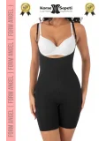 #Korse 2 Beden Küçülten Sıkılaştırıcı Kaymaz Kadın Lazer Kesim Tam Boy Askılı Korse 4lü Set