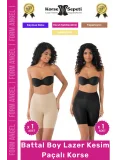 #Korse İz Yapmayan Kaymaz Toparlayıcı Sıkılaştıran Battal Boy Lazer Kesim Paçalı Korse 2li Set