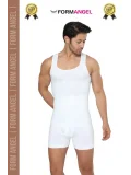 #ErkekKorse Dik Duruş Vücut Bel Göğüs Toparlayıcı Göbek Sıkılaştırıcı Erkek Korse Atlet 4lü Set