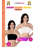 #Bandeo Seamless Toparlayıcı Kadın Basic Örme Dikişsiz Pedli Bandeo Büstiyer 6lı Set