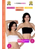 #Bandeo Seamless Toparlayıcı Kadın Basic Örme Dikişsiz Pedsiz Bandeo Büstiyer 4lü Set
