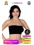 #Bandeo Seamless Toparlayıcı Kadın Basic Örme Dikişsiz Pedli Bandeo Büstiyer - 2 Adet