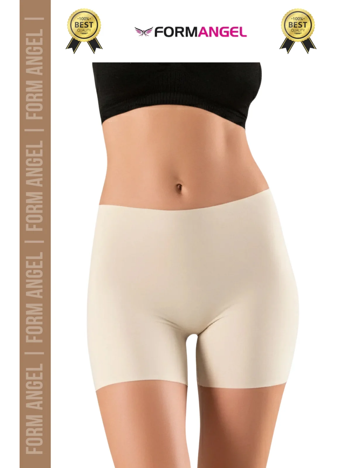 #Korse Toparlayıcı Vücut Şekillendirici Kaymaz Dikişsiz İz Göstermez Lazer Kesim Boxer Şort - 4 Adet