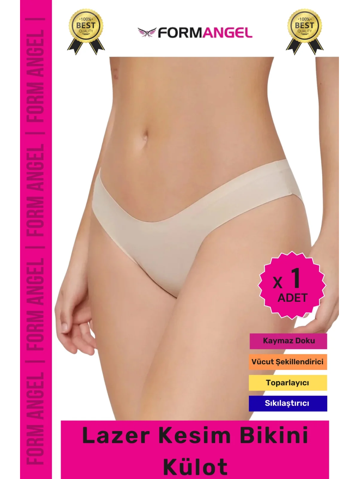 #Külot Dikişsiz İz Göstermeyen Belli Etmeyen Esnek Rahat Lazer Kesim Hayalet Bikini Külot - 1 Adet