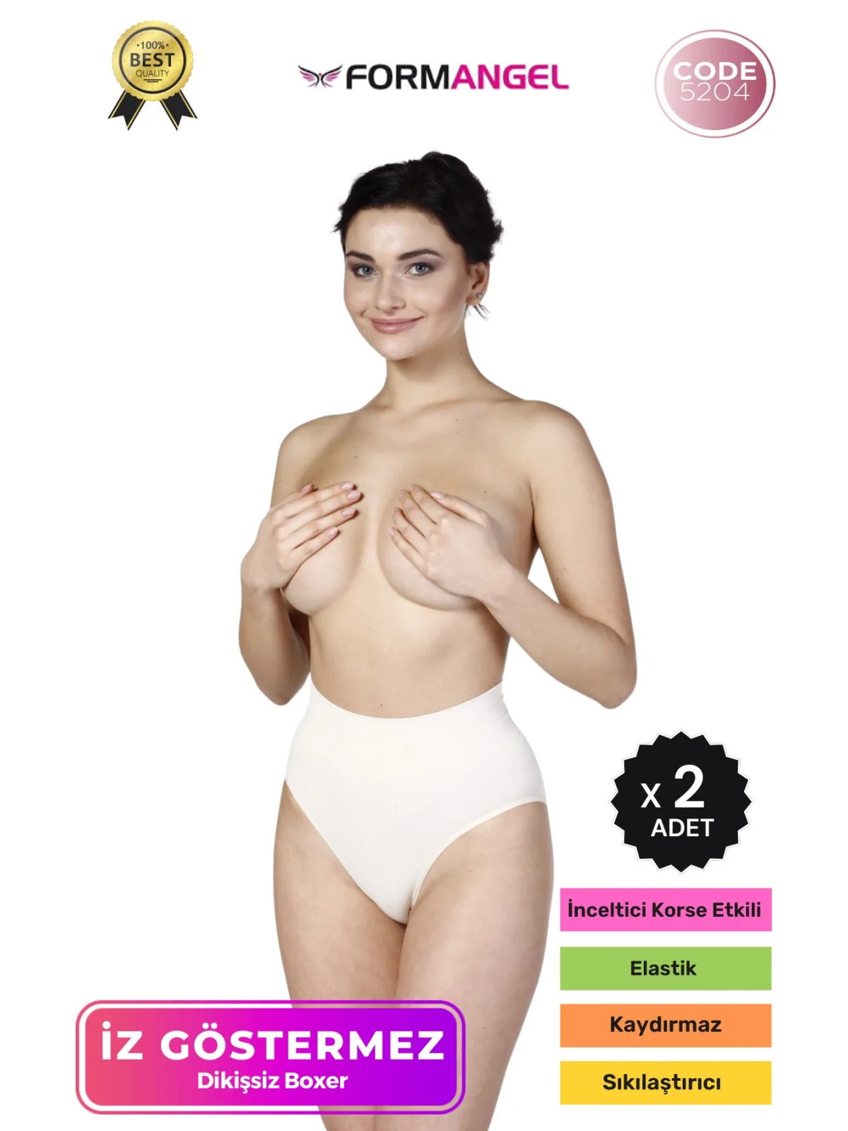 #SlipKorse Seamless Dikişsiz Karın Sıkılaştıran Şekillendirici Karın Toparlayıcı Slip Korse - 2 Adet