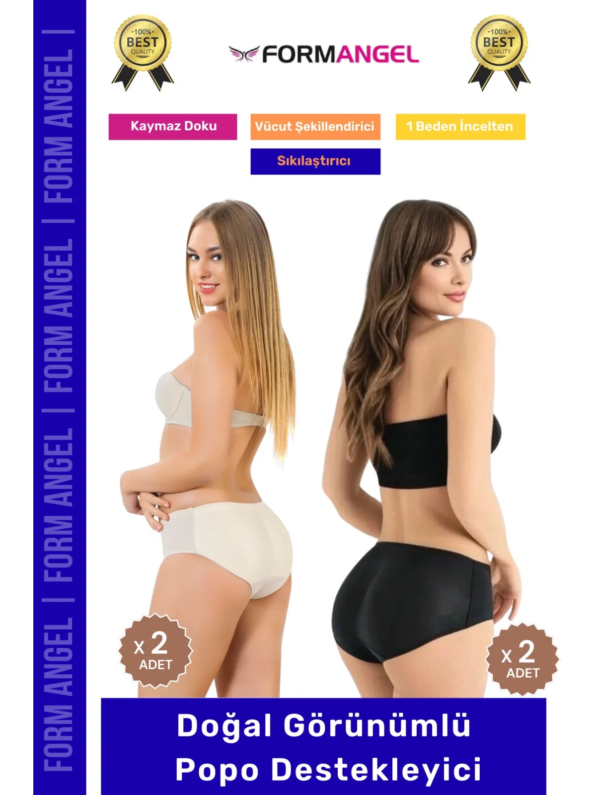 #Korse Doğal Görünüm Sağlayan Dolgunlaştırıcı Toparlayıcı Popo Dolgulu Destekleyici Korse 4lü Set